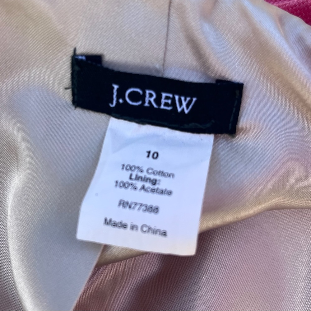 J. Crew "Fiona" jacket in "refined cotton canvas" - size 10 - Picture 2 of 4